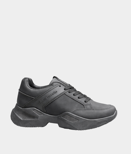Pierre Cardin Black Chunky Sneakers – Men’s Casual Lace-Up