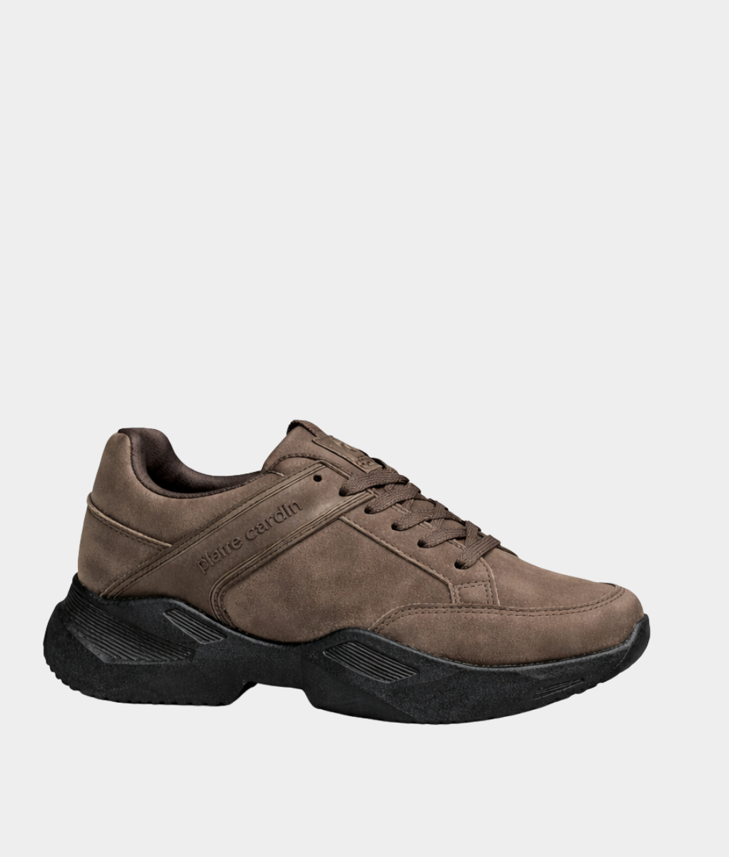Pierre Cardin Brown Chunky Sneakers – Men’s Casual Lace-Up