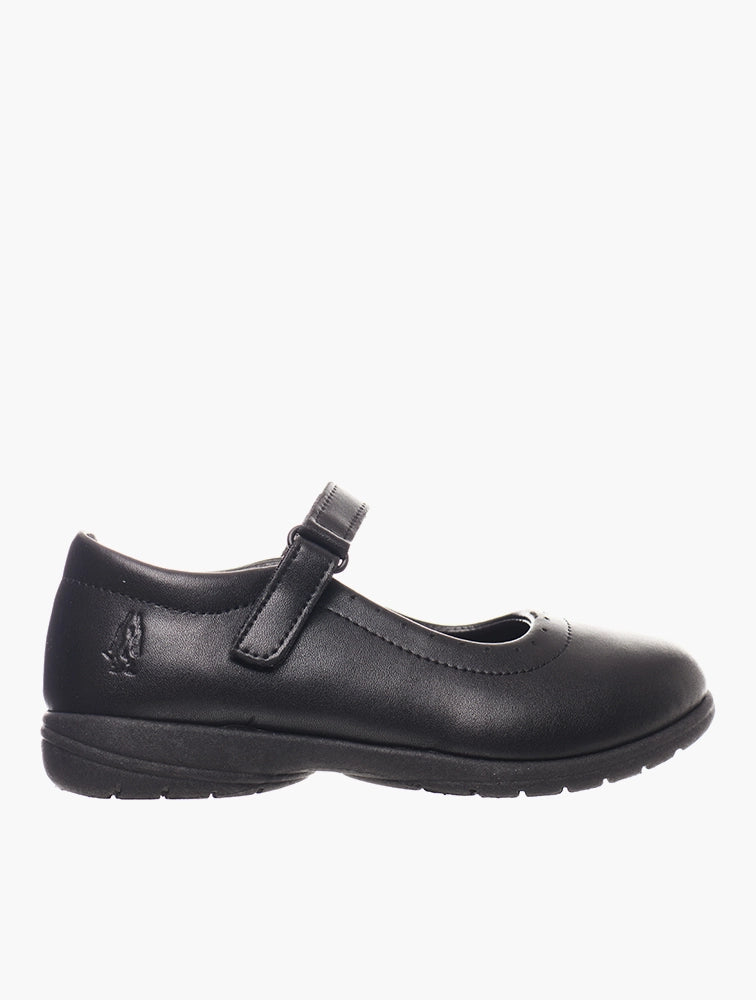 Hush Puppies Scala Girls Mary-Jane Velcro – Black