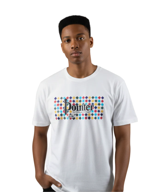 Pointer White T-Shirt with Chest Design | Fast Shipping SA