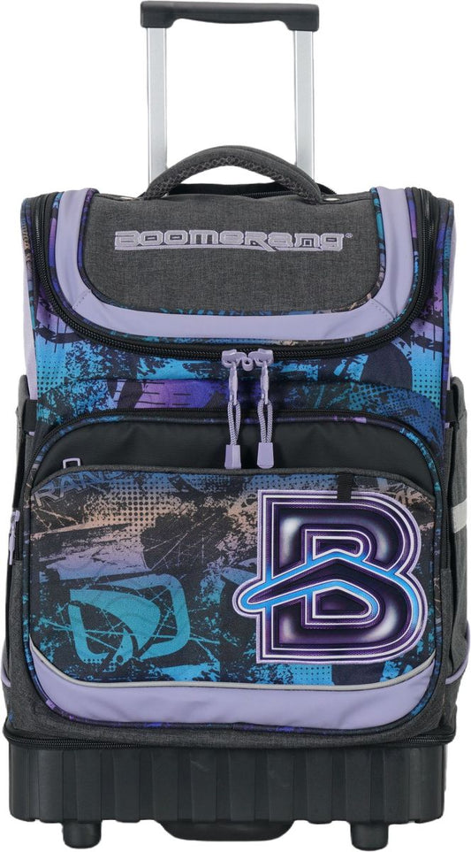 Boomerang XL Hardbase School Bag – Heavy-Duty Backpack with Reinforced Base (South Africa) - Purple G3