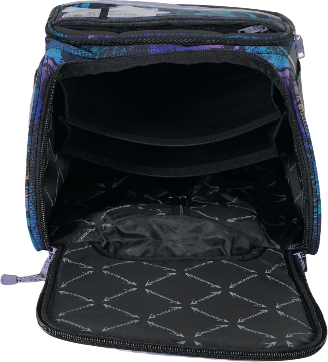 Boomerang XL Hardbase School Bag – Heavy-Duty Backpack with Reinforced Base (South Africa) - Purple G3
