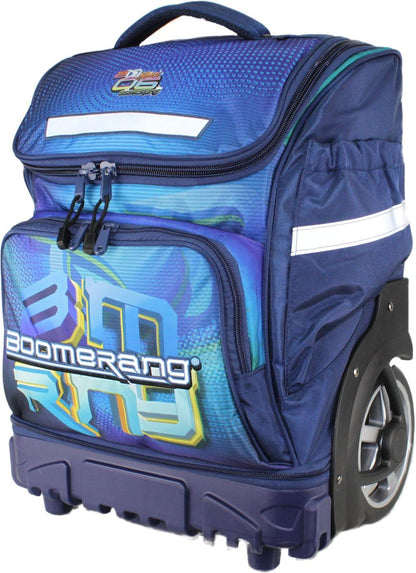 Boomerang Hardbody Big Wheel Trolley Bag – Durable Wheeled Backpack/Trolley (Blue B2) (Copy)