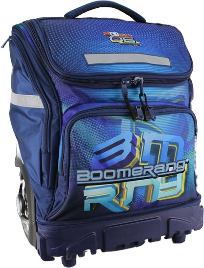 Boomerang Hardbody Big Wheel Trolley Bag – Durable Wheeled Backpack/Trolley (Blue B2) (Copy)