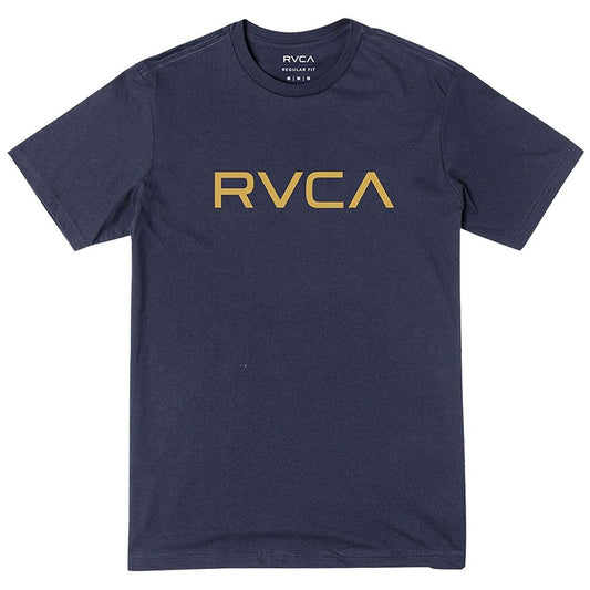 RVCA Big Logo T-Shirt – Navy with Gold Print