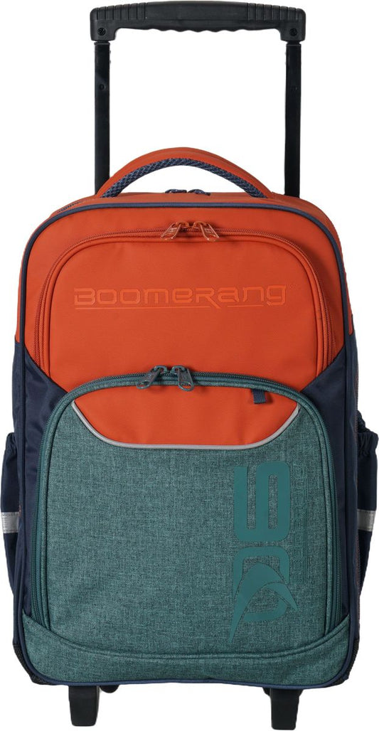 Boomerang Large Nylon Trolley Bag – Orange/ Multi-Use Travel & School Bag