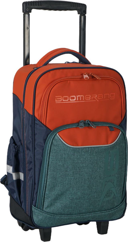 Boomerang Large Nylon Trolley Bag – Orange/ Multi-Use Travel & School Bag