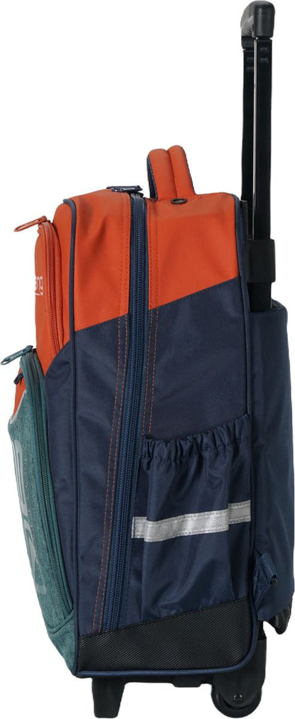 Boomerang Large Nylon Trolley Bag – Orange/ Multi-Use Travel & School Bag