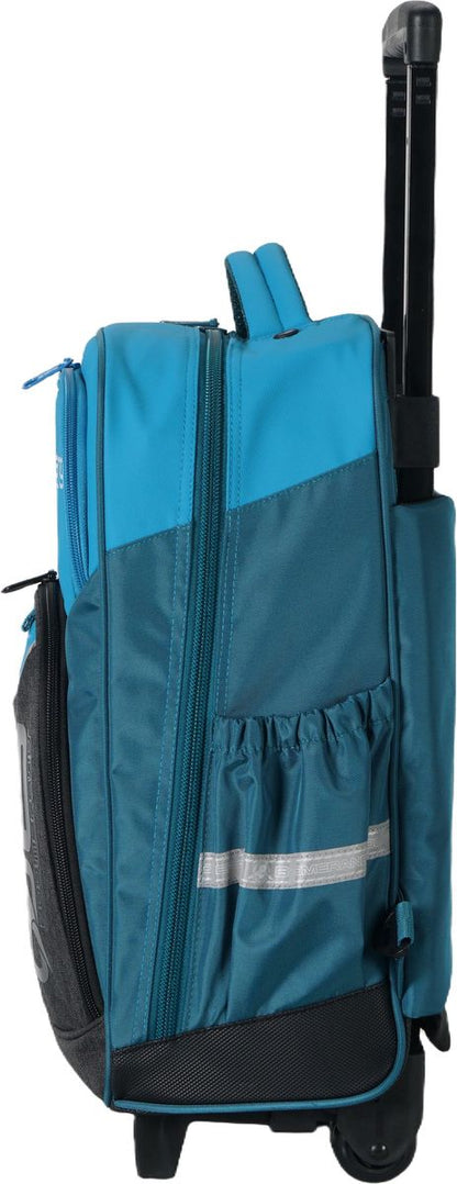 Boomerang Large Nylon Trolley Bag – Cyan/ Multi-Use Travel & School Bag