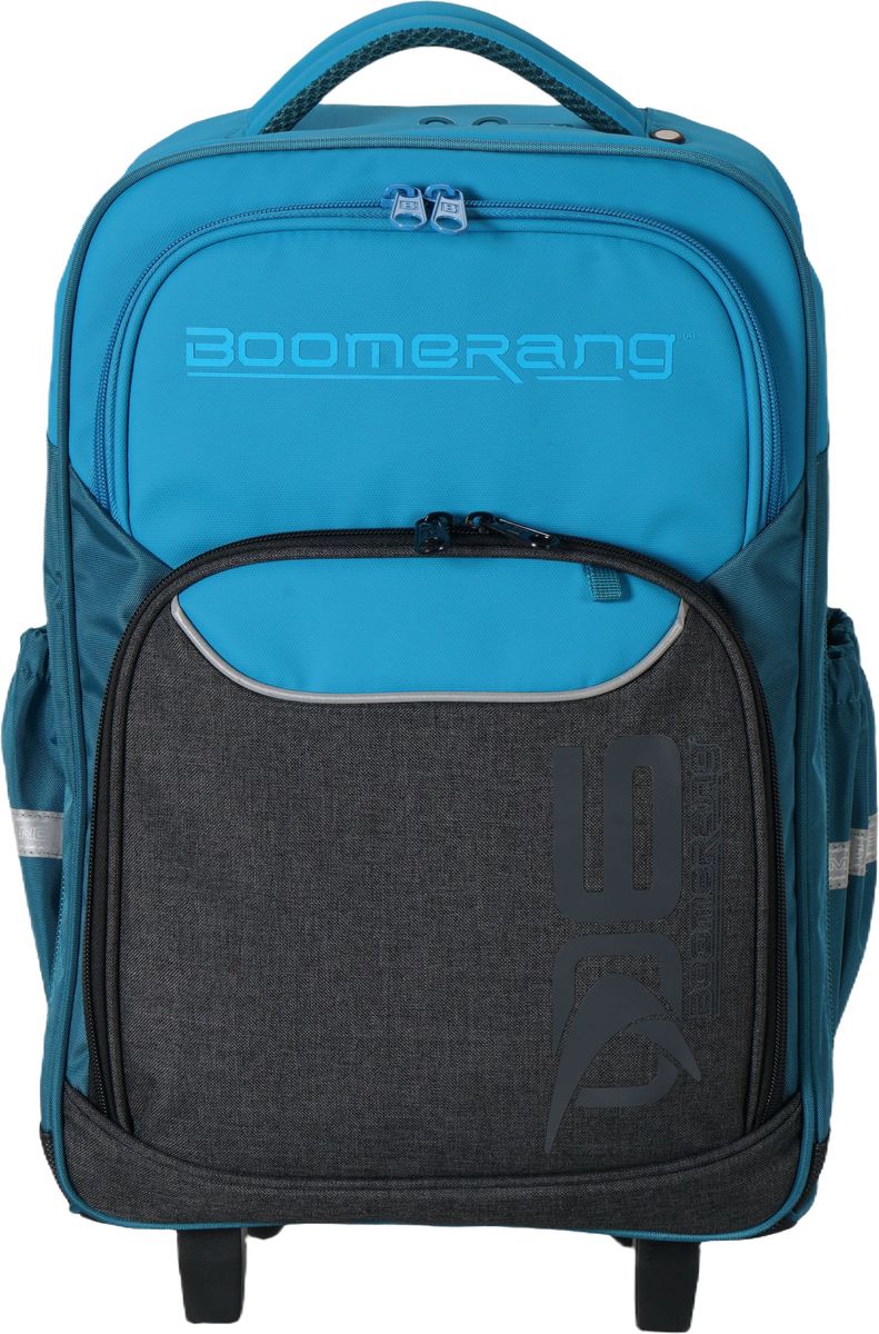 Boomerang Large Nylon Trolley Bag – Cyan/ Multi-Use Travel & School Bag