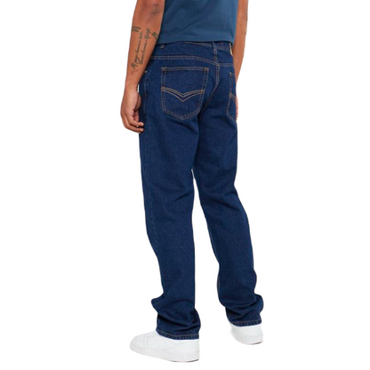 Soviet Enigma Mid Indigo #5 Stretch Straight-Fit Jeans