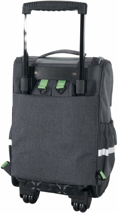Boomerang Large Top-Open Trolley Bag – Spacious Wheeled Bag for School, Travel & Daily Use - Gray