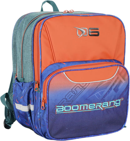 Boomerang X-Large 3 Division Backpack – Orange – Heavy-Duty School & Travel Backpack
