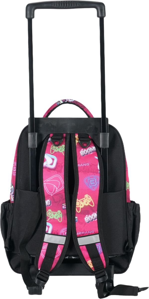Boomerang Medium Trolley School Bag – Pink