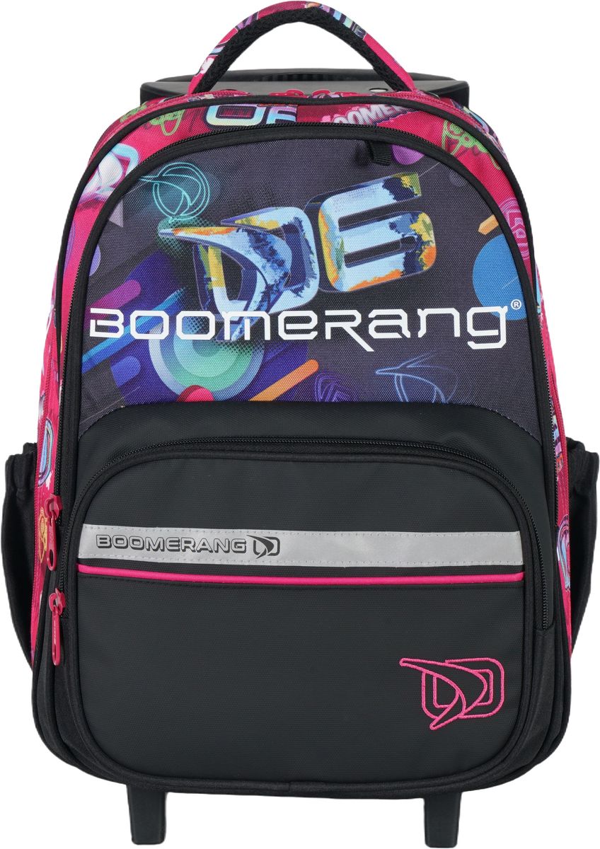 Boomerang Medium Trolley School Bag – Pink