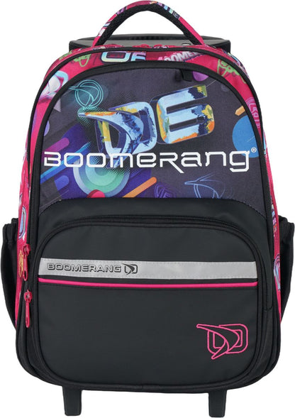 Boomerang Medium Trolley School Bag – Pink