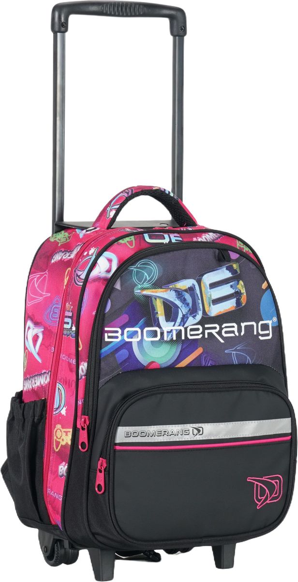 Boomerang Medium Trolley School Bag – Pink
