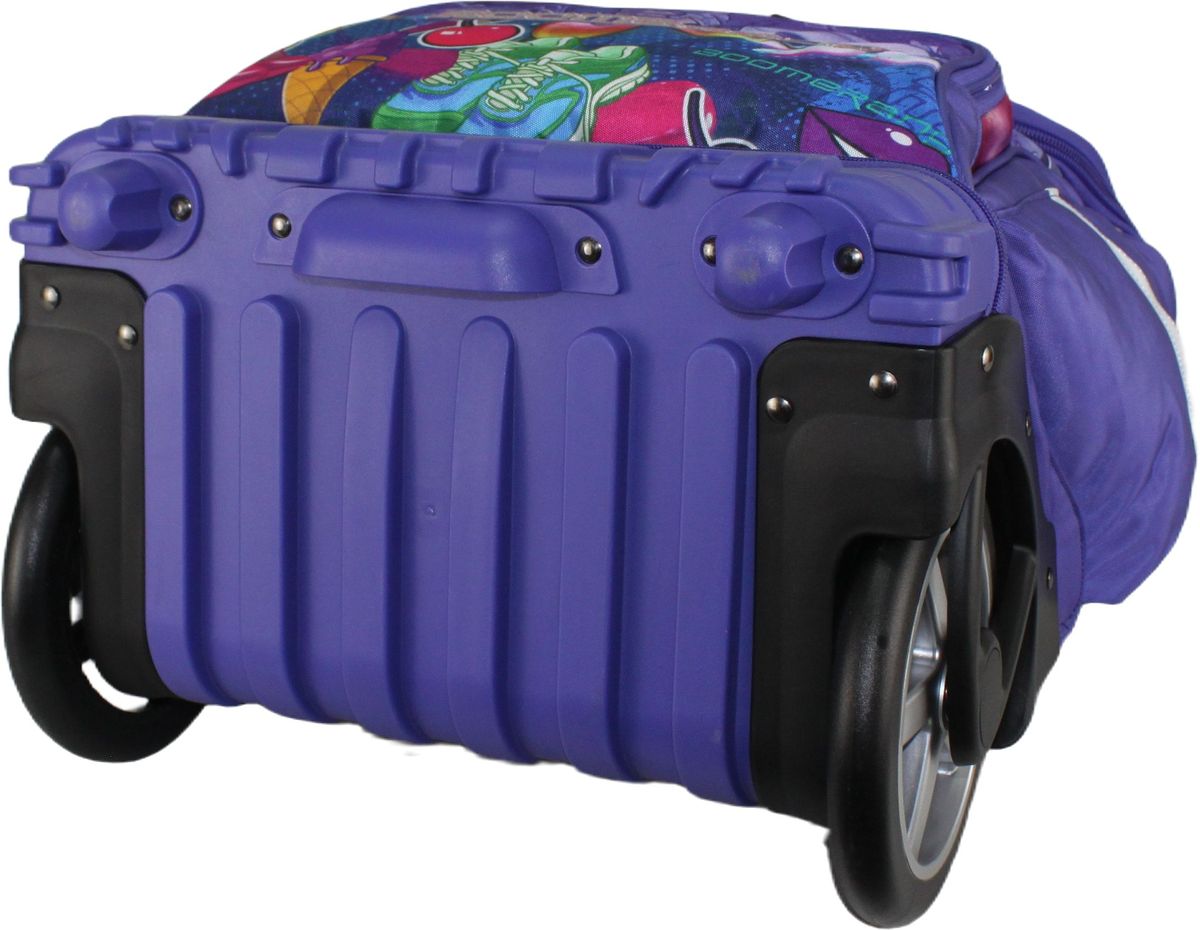 Boomerang Hardbody Big Wheel Trolley Bag – Durable Wheeled Backpack/Trolley (Lilac)