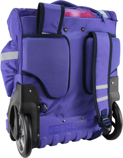Boomerang Hardbody Big Wheel Trolley Bag – Durable Wheeled Backpack/Trolley (Lilac)