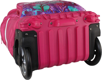 Boomerang Hardbody Big Wheel Trolley Bag – Durable Wheeled Backpack/Trolley (Pink G2)