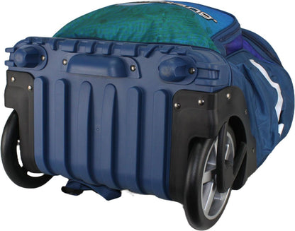 Boomerang Hardbody Big Wheel Trolley Bag – Durable Wheeled Backpack/Trolley (Blue B4)