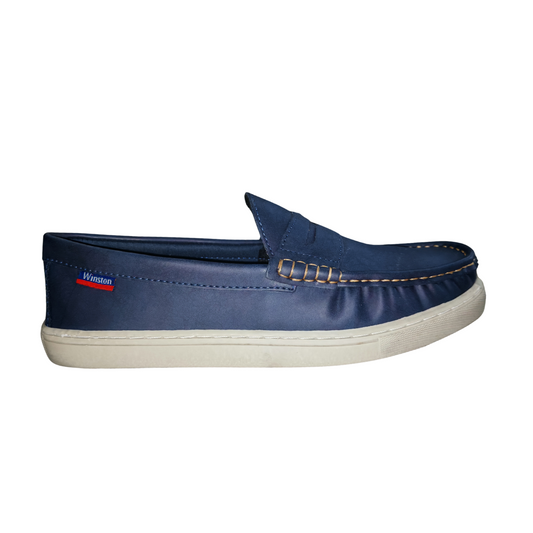 Winston Navy Penny Loafer – Classic Leather Slip-On Dress & Casual Loafer (South Africa)